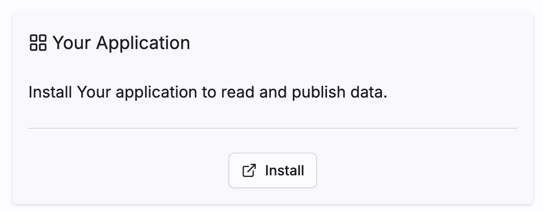 Install your app